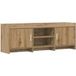 Maison Exclusive - Meuble TV, dimensions 130 x 33 x 47 cm, en panneaux de particules imitation chêne massif
