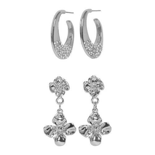ONLY oorbellen ONLELLA - zilverkleurig (set van 2)