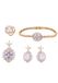 Gaya Jewelry Set Rose Gold Crystal White