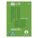 Staufen premio ringbandinsteekhoezen - 5 blokken van elk 50 vel, DIN A4, liniaalformaat 20 (blanco), 4 gaten, 90 g/m² gerecycled papier