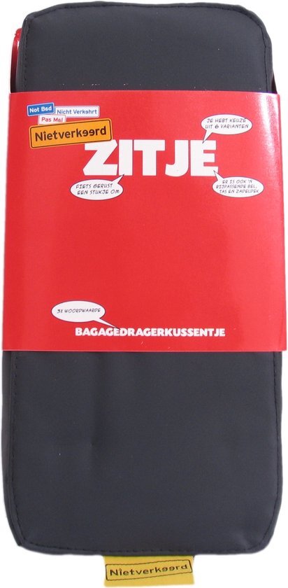 Nietverkeerd Eco zitje bagage drager zwart 1511102