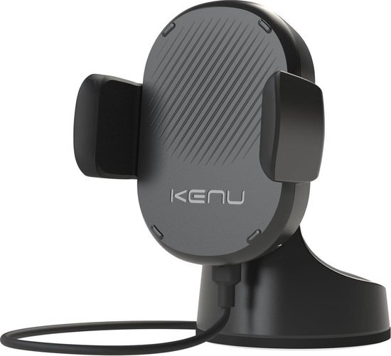 Kenu Airbase Wireless Telefoonhouder Zwart