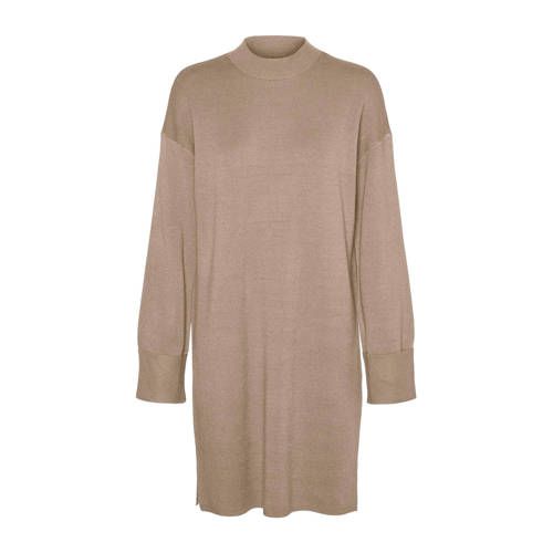 VERO MODA VMGOLDNEEDLE Knitted Dress - Light Brown