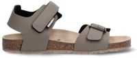 Braqeez 426415-708 Jongens Platte Sandalen - Bruin - Leer - Klittenband