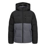 JACK & JONES JUNIOR JJEBECKS PUFFER JNR Jongens Jas - Polyester - Maat 152 - Grijs
