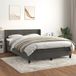 vidaXL Boxspringbed met matras, fluweel, donkergrijs, 140x200 cm