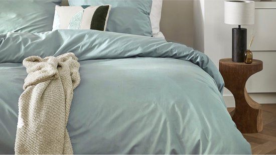 Cinderella Weekend Dekbedovertrek Lits-jumeaux 240x220 cm - Mineraalgroen - Katoen