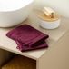 NOUS Living washand aubergine (set van 2) (15x20 cm)