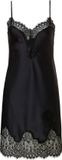 Pastunette Nachthemd Pastunette Premium - Black Satin - Zwart - Satijn - Kant - Maat L