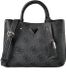 GUESS schoudertas Meridian II Girlfriend Satchel Coal Logo donkergrijs