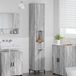 Maison Exclusive Armoire de salle de bain exclusive - Gris Sonoma, dimensions 31,5 x 33 x 190 cm