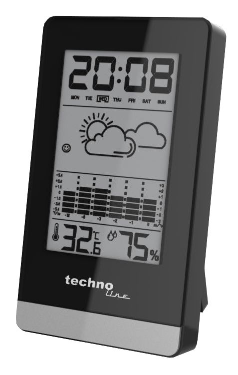 Technoline WS 9125 Digitale Weerstation - Zwart/Zilver