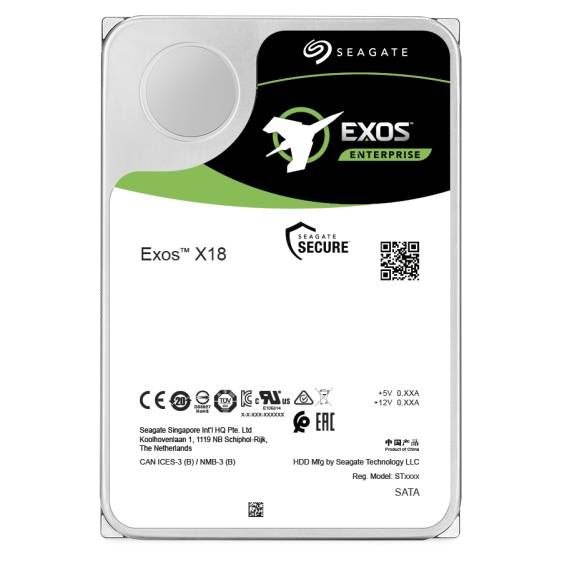 Seagate Exos X18 16TB 3.5" Internal Hard Drive - 7200 RPM