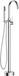 Balneo Robinet De Baignoire Autoportant Argent Acier Inoxydable Mitigeur Sur Pied Pour Baignoire Cascade Chrome