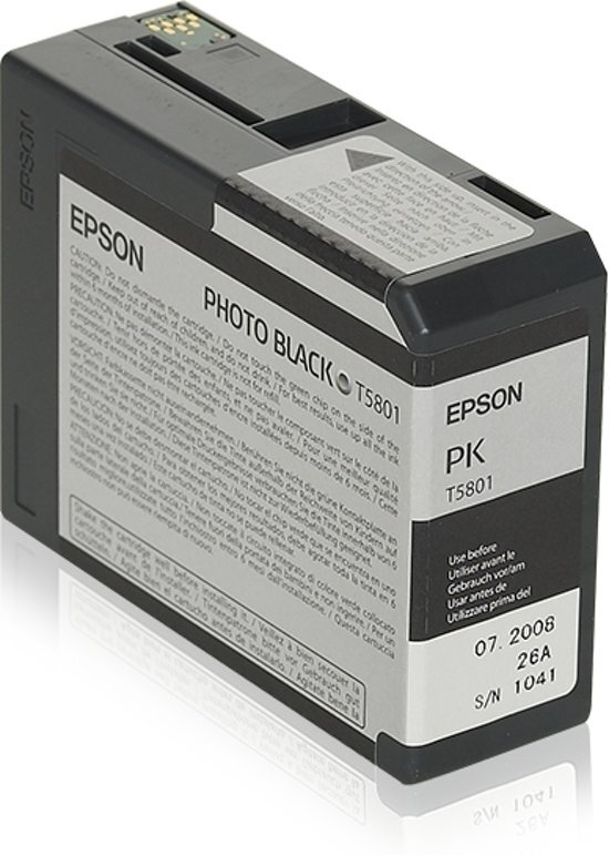 Epson T5801 - Fotocartridge / Zwart