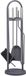 Relaxdays haardstel modern - 5-delige haardset - staal - pook - borstel - schop - tang