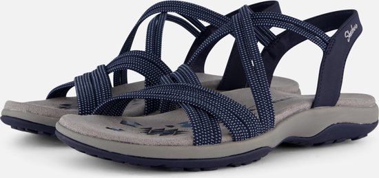 Skechers Reggae Slim - Turn It Up - Women's Sandals - Navy - Size 40