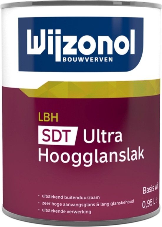 Wijzonol LBH SDT Ultra Hoogglanslak 1 Liter Wit