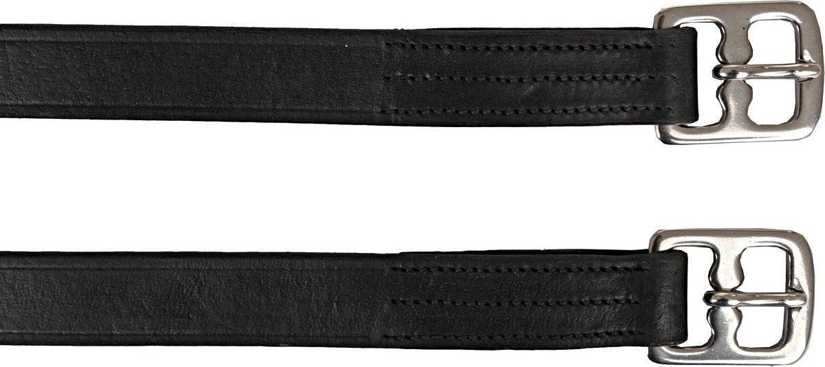 Horka Stijgbeugelriem Dressuur Nylon/leer Zwart Maat 145 Cm