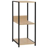 VidaXL Boekenkast Zwart Eiken Hout 335x396x797 mm