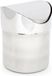 Relaxdays Tafelafvalbakje - RVS - Tuimeldeksel - 1,2 Liter - Zilver