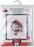 Vervaco PN-0167264 Disney It's all about Minnie I borduurpakket tellpatroon, katoen, meerkleurig, ca. 22 x 26 cm.