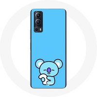 Maniacase Hoesje voor Vivo Y72 Bangtan BTS BT21 Koya RM Blauwe Achtergrond