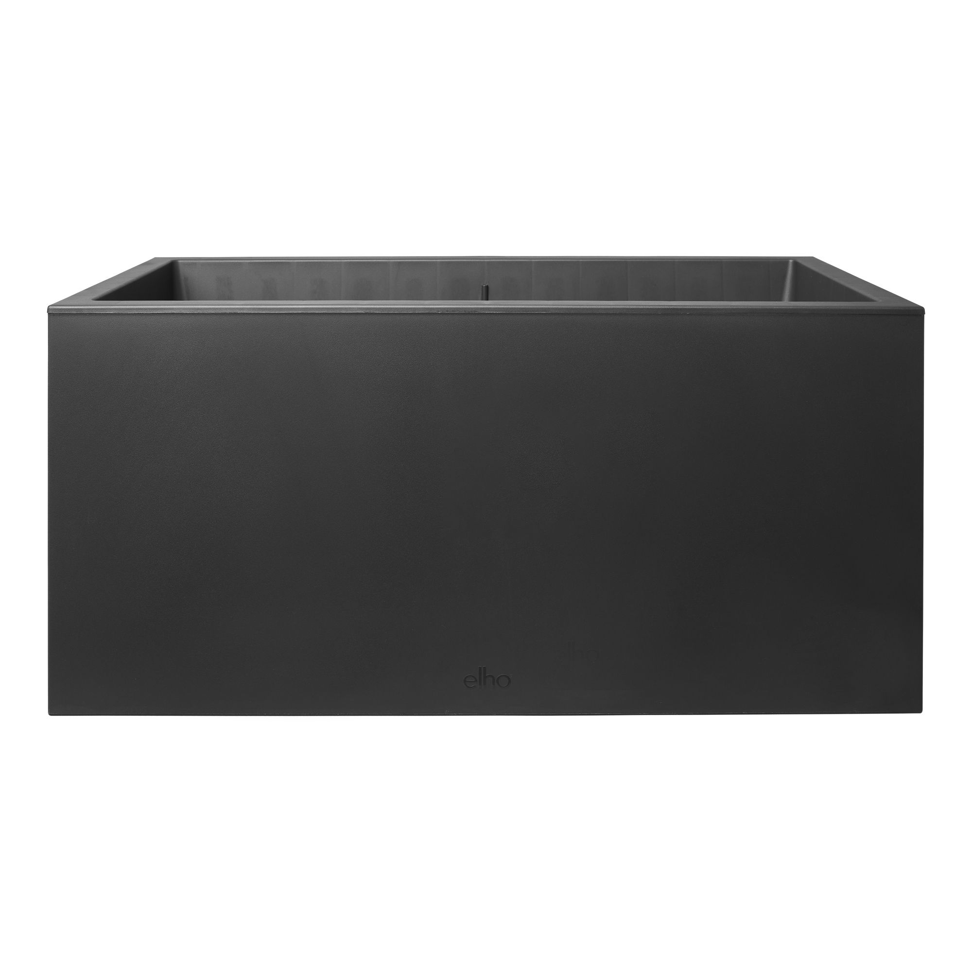 Elho Vivo Next Lang 80 - Plantenbak voor Binnen & Buiten - 100% Gerecycled Plastic - L 78.0 x H 37.9 cm - Living Black