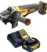 DeWalt DCG 406 M1 accu haakse slijper 18 V 125 mm borstelloos + 1x accu 4,0 Ah + oplader