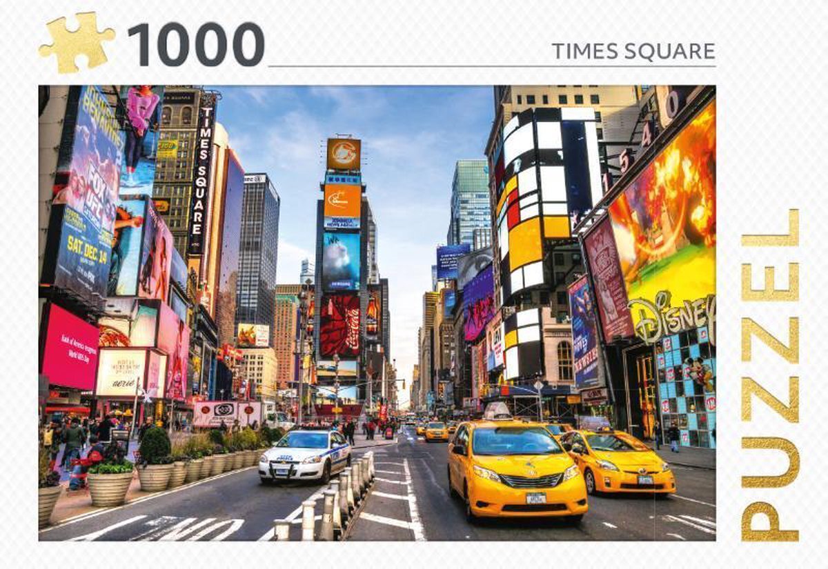 Rebo Legpuzzel - 1000 st - Times Square - Premium Quality