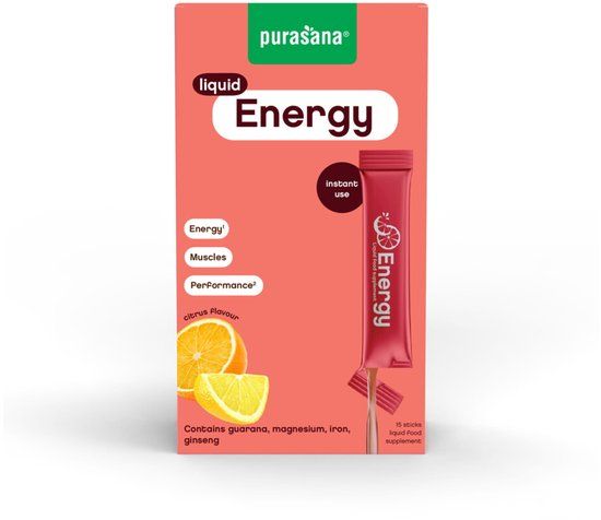 Purasana Liquid Gel Sticks Energy - 15 x 10 ml