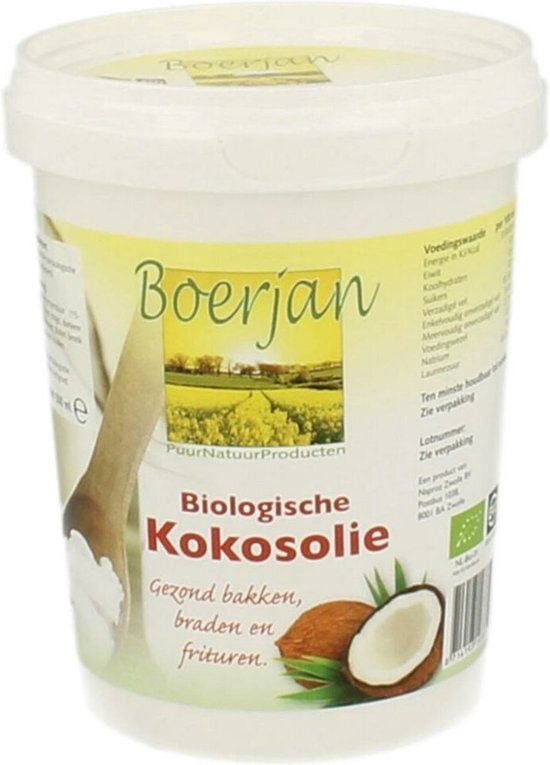 Boer, Jan Biologische Kokosolie 500ML