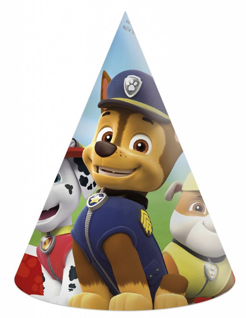 Partywinkel Paw Patrol Hoedjes 6 stuks