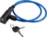 On Bike Blue Steel PVC Coated Bicycle Cable Lock - 6mm Diameter, 650mm Length