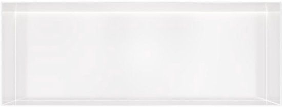 Hotbath &More Inbouwnis - 30 x 80 x 10 cm - Frameless - met LED-verlichting - Mat Wit