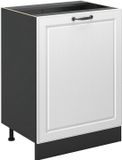 Vicco R-Line meuble bas de cuisine, Blanc campagne/Anthracite, 60 cm