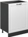 Vicco R-Line meuble bas de cuisine, Blanc campagne/Anthracite, 60 cm