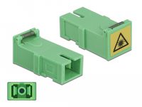 DeLOCK 85925 Glasvezeladapter SC Simplex Groen 4 stuk(s)