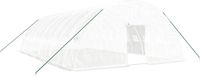 vidaXL Tuinkas met stalen frame, 60 m², 10x6x2,85 m, wit