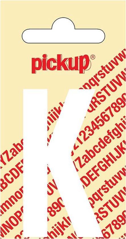 Pickup Plakletter Nobel 60 mm wit K
