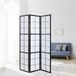 Homestyle4u Paravent 3 panneaux - 132x175 cm - Noir