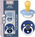 BIBS Colour Glow Fopspeen - 18-48 mnd - 2-pack - Rond - Sky Blue/Cornflower