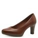 Tamaris Klassieke pumps voor dames, hakschoenen, tactiele zool, cognac bruin, 42 EU