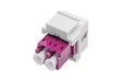 Digitus LWL Kupplung LC/LC Multimode-OM4 Dupl.Keystone-Modul