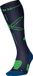 STOX Energy Socks Merino Wandelsokken Heren - Compressiekousen Wandelen - Donkerblauw / Groen - Merino Wol Compressie Sokken - Naadloos - Outdoor - Hiking - Maat: 40-44