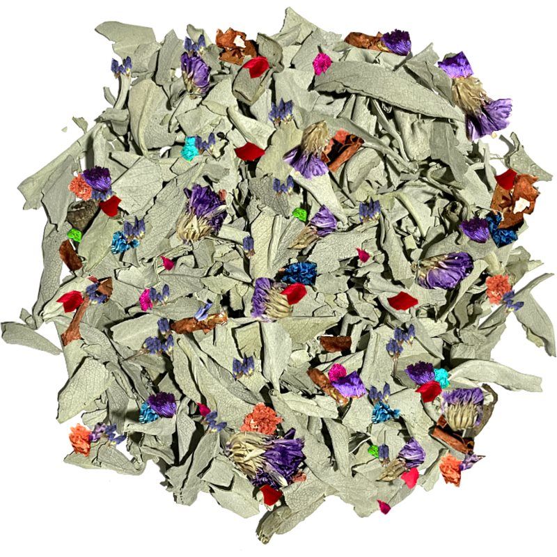 White Sage & Dragon's Blood & Flowers