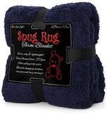 Snug Rug Sherpa - Plaid - Extra Dik - Marine blauw - Fleece Deken