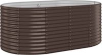 vidaXL Plantenbak 175x100x68 cm gegalvaniseerd staal bruin