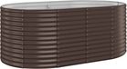 vidaXL Plantenbak 175x100x68 cm gegalvaniseerd staal bruin