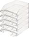 Leitz brievenbakje Plus 5226 transparant 5 stuks